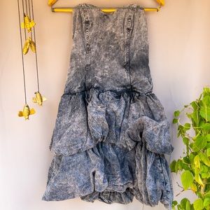 Strapless Jean Dress